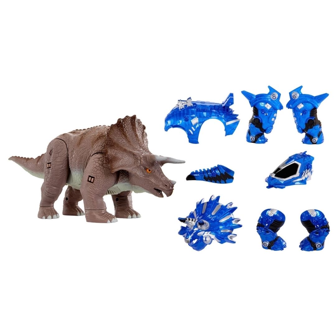 Armorsaurs Armor-Up Dinosaur Figure Cobalt Triceratops