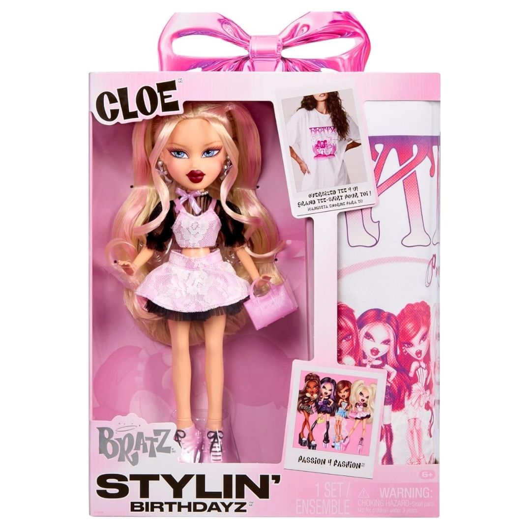 Bratz Stylin' Birthdayz Cloe Doll with T-Shirt
