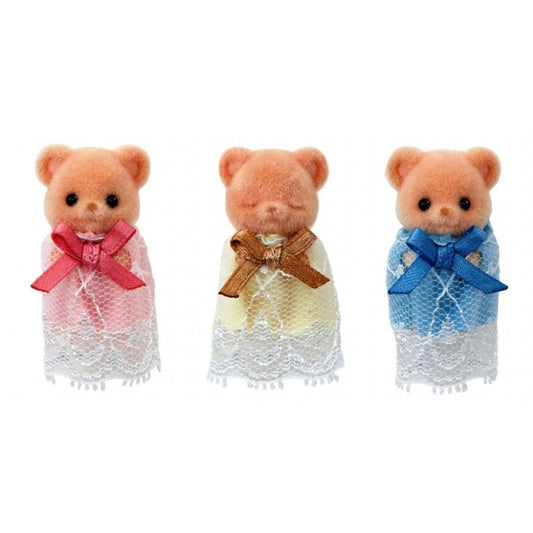 Sylvanian Families Biscuit Bear Sleepy Triplets