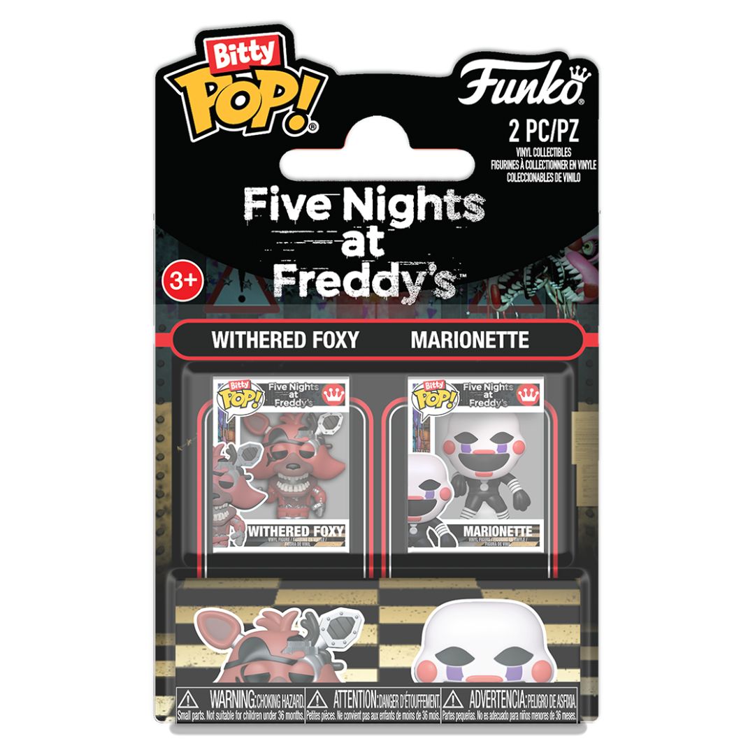 Bitty Pop! Five Nights at Freddy's 2 Pack - Withered Foxy and Marionette