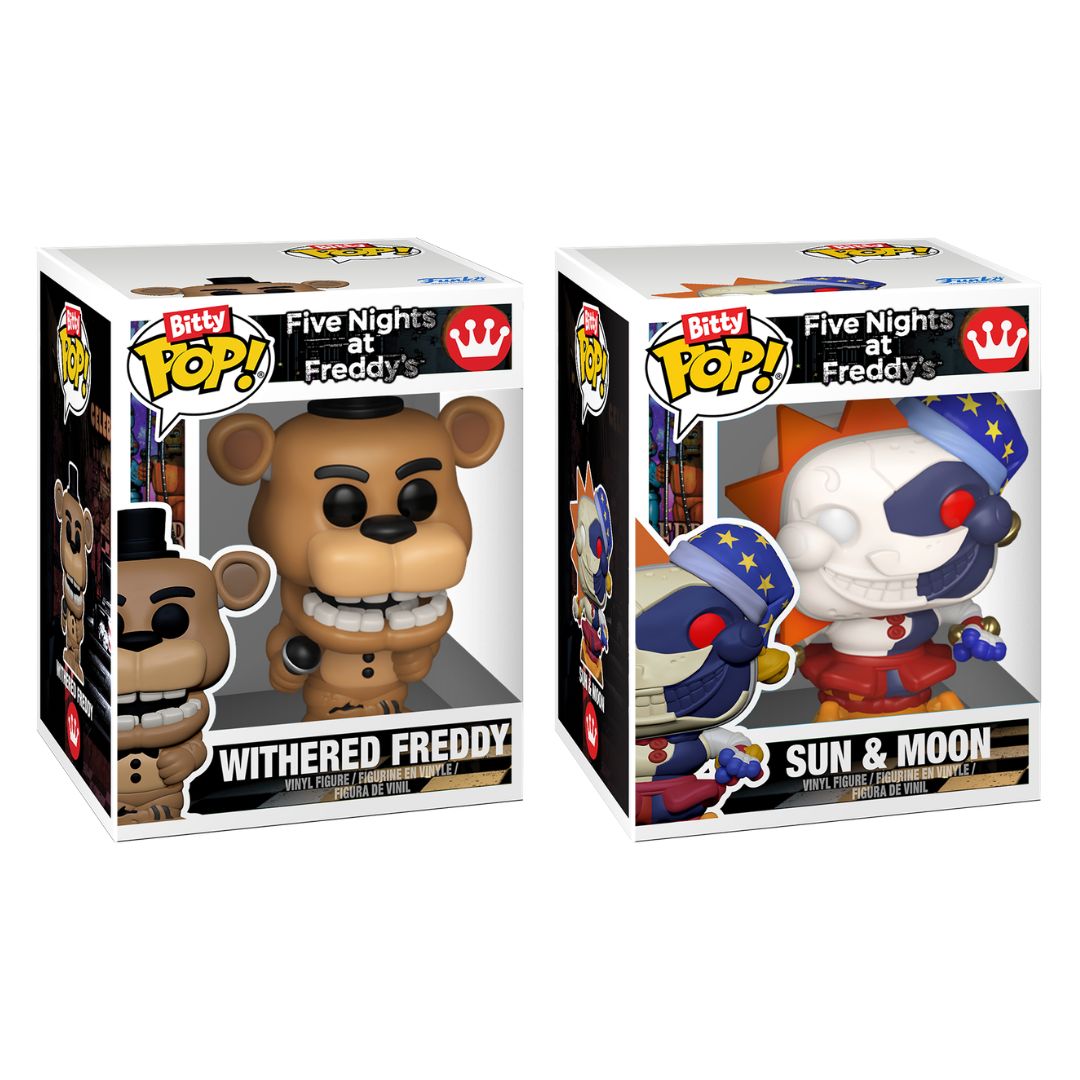 Bitty Pop! Five Nights at Freddy's 2 Pack - Withered Freddy and Sun & Moon