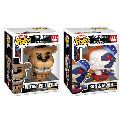 Bitty Pop! Five Nights at Freddy's 2 Pack - Withered Freddy and Sun & Moon