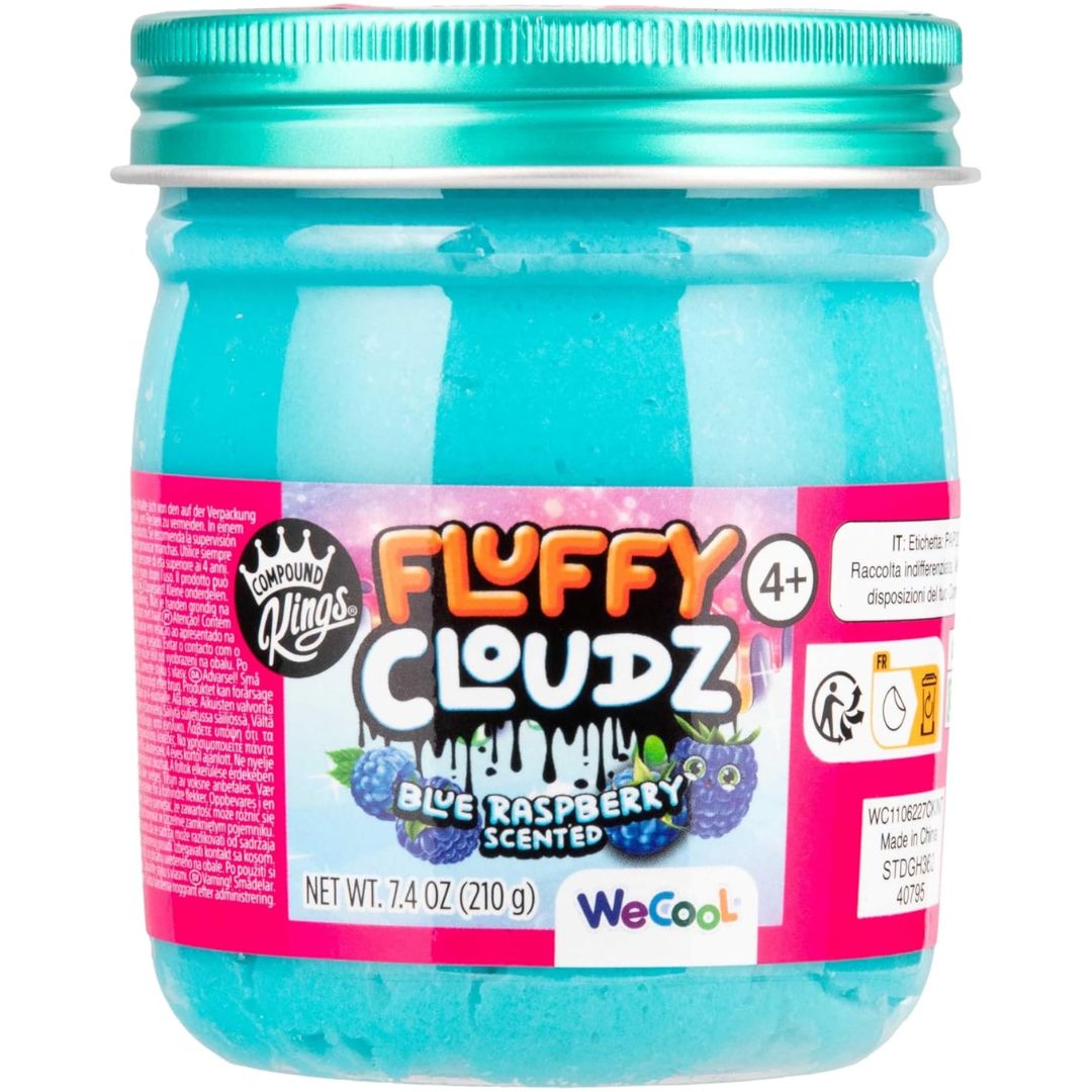 Compound Kings Fluffy Clouds Slime Jar Blue Raspberry Scented