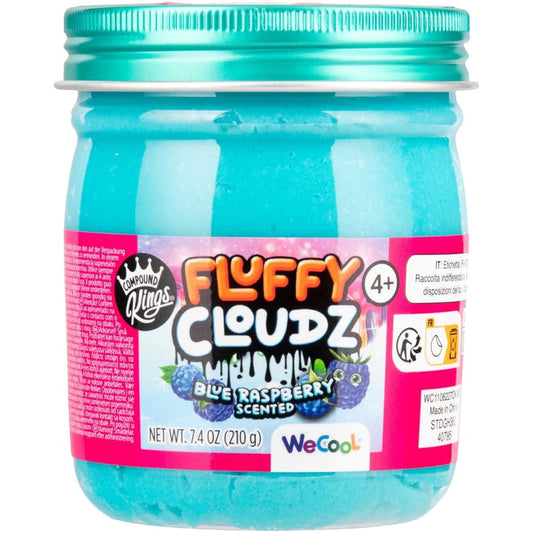 Compound Kings Fluffy Clouds Slime Jar Blue Raspberry Scented