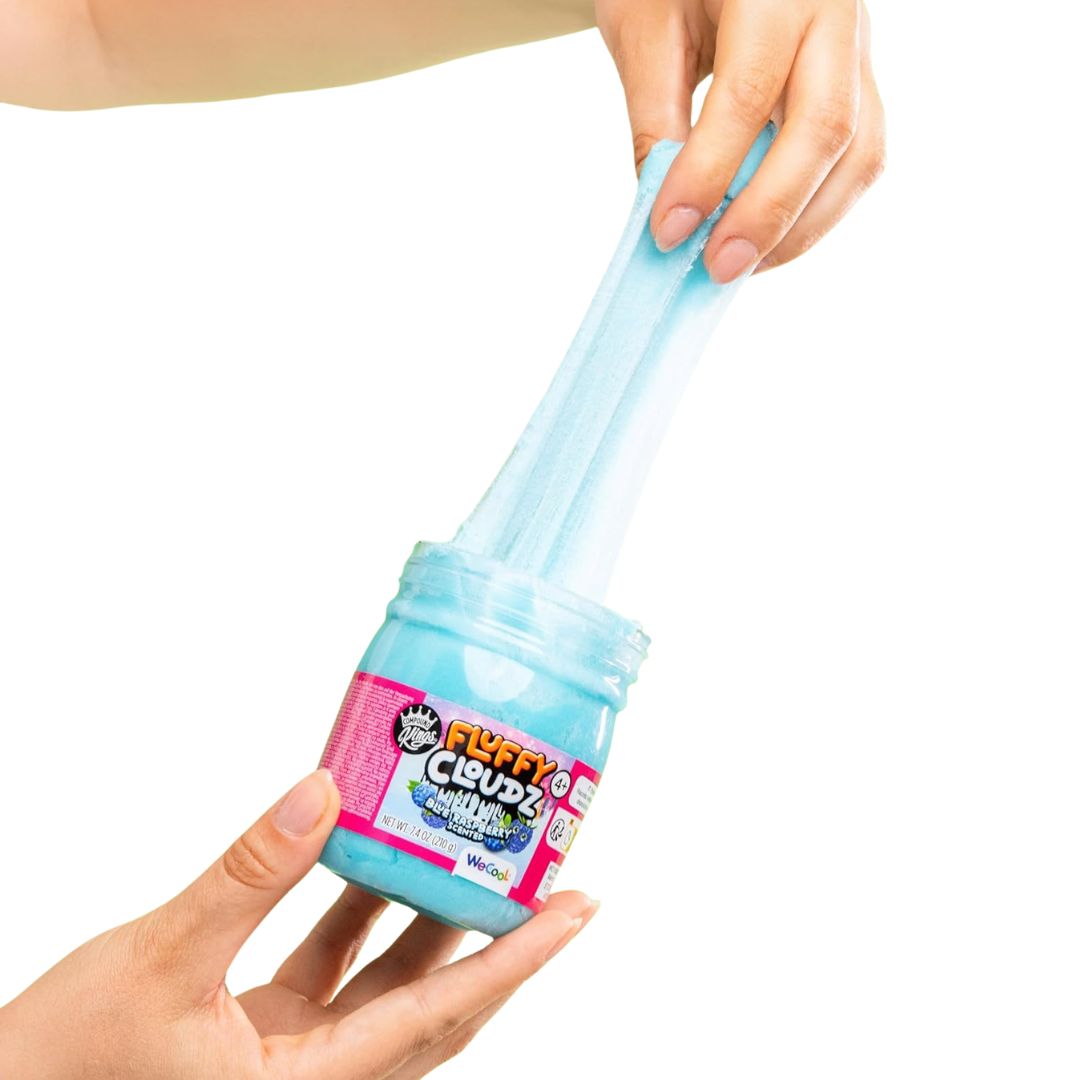 Compound Kings Fluffy Clouds Slime Jar Blue Raspberry Scented