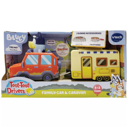 Vtech Toot-Toot Drivers Bluey: Family Car & Caravan