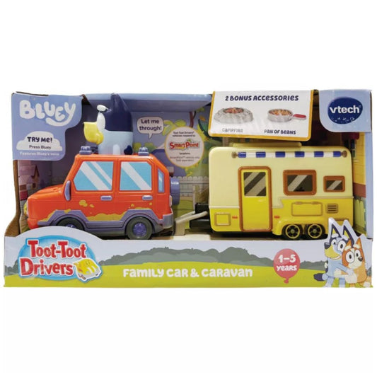 Vtech Toot-Toot Drivers Bluey: Family Car & Caravan