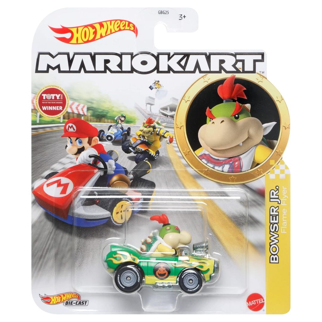 Hot Wheels Mario Kart - Bowser Jr. Flame Flyer