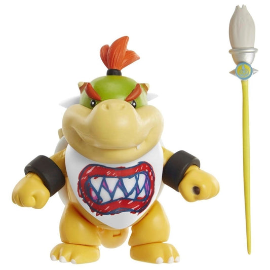 Super Mario 4" Bowser Jr. with Paint Brush Figure
