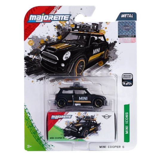 Majorette Deluxe Cars Mini Icons 1:64 Mini Cooper S Black