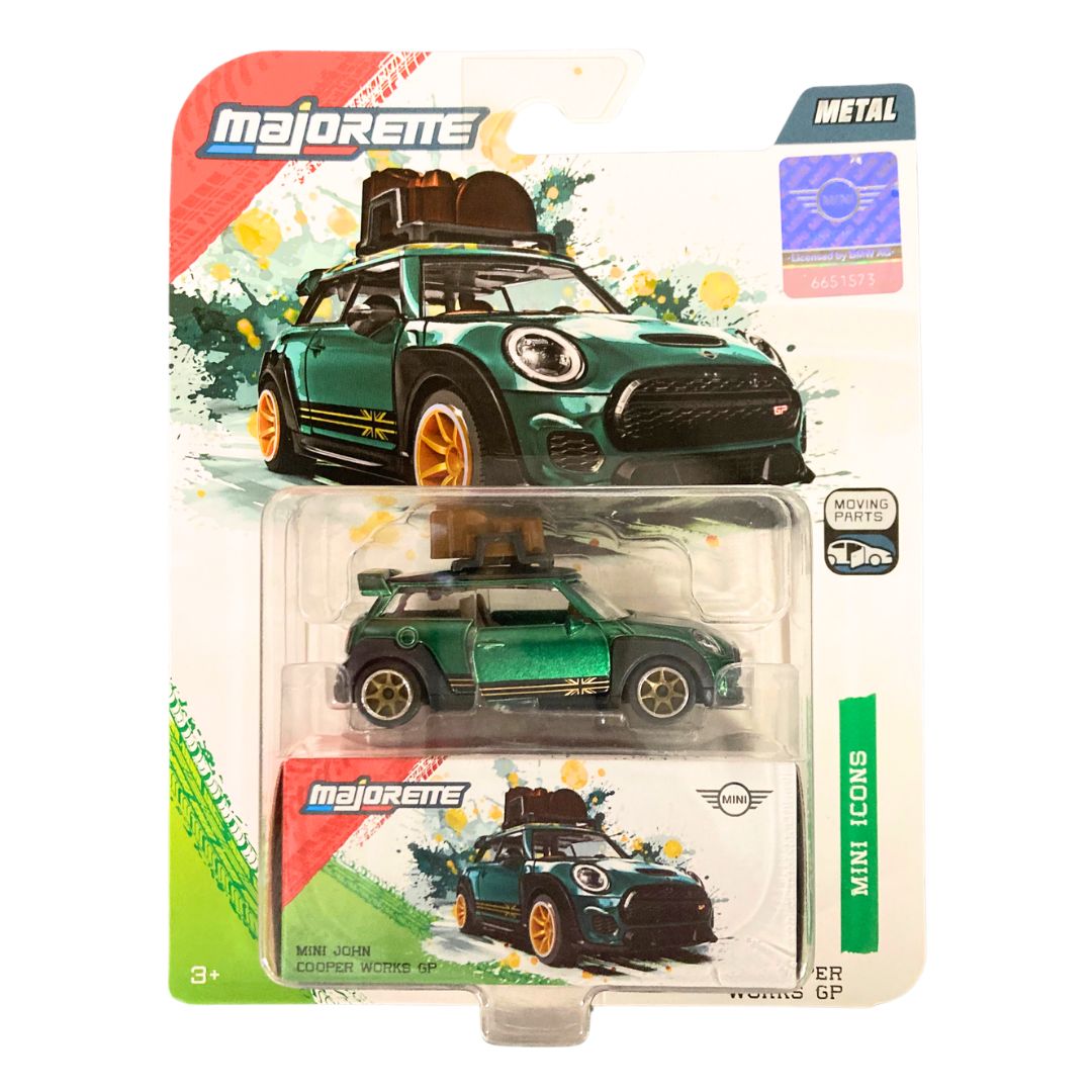 Majorette Deluxe Cars Mini Icons 1:64 Mini John Cooper Works GP Green