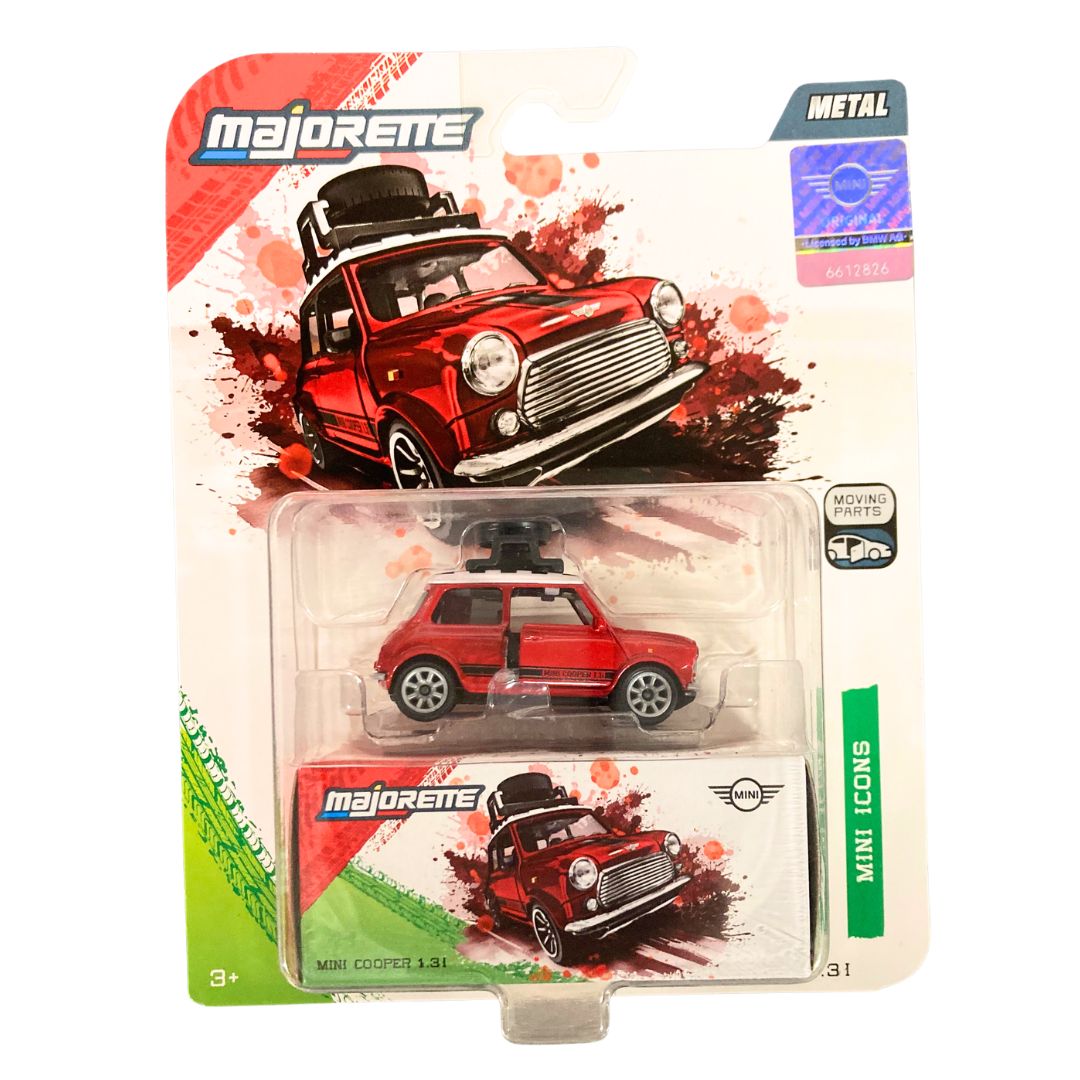 Majorette Deluxe Cars Mini Icons 1:64 Mini Cooper 1.3i Red