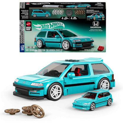 Mattel Brick Shop Hot Wheels Speed Series Custom '90 Honda Civic EF Building Set