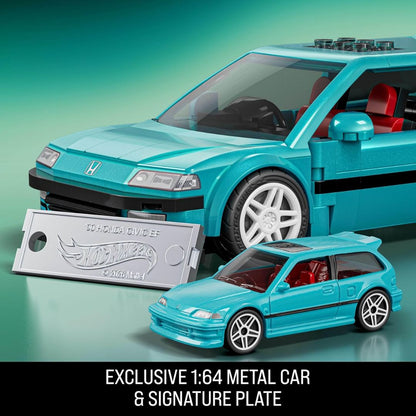 Mattel Brick Shop Hot Wheels Speed Series Custom '90 Honda Civic EF Building Set
