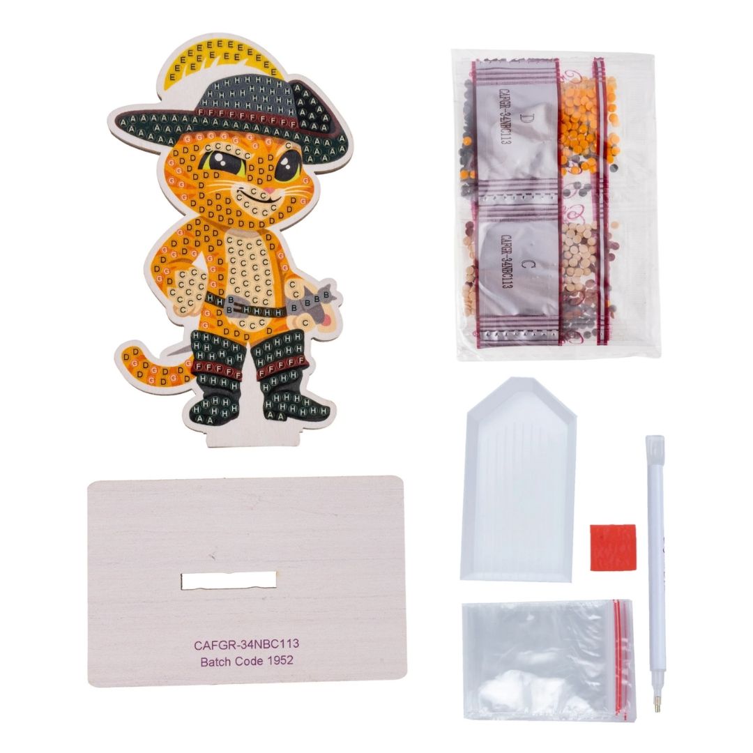 Crystal Art Buddies Series 8 Shrek - Puss In Boots
