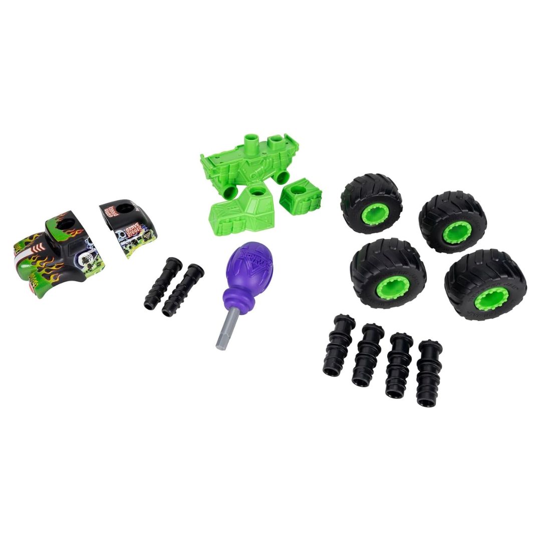 Monster Jam Monstruction Buildable Grave Digger