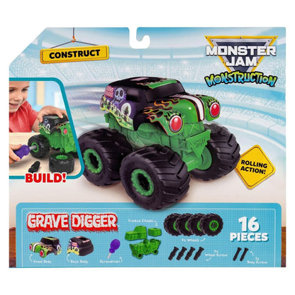 Monster Jam Monstruction Buildable Grave Digger