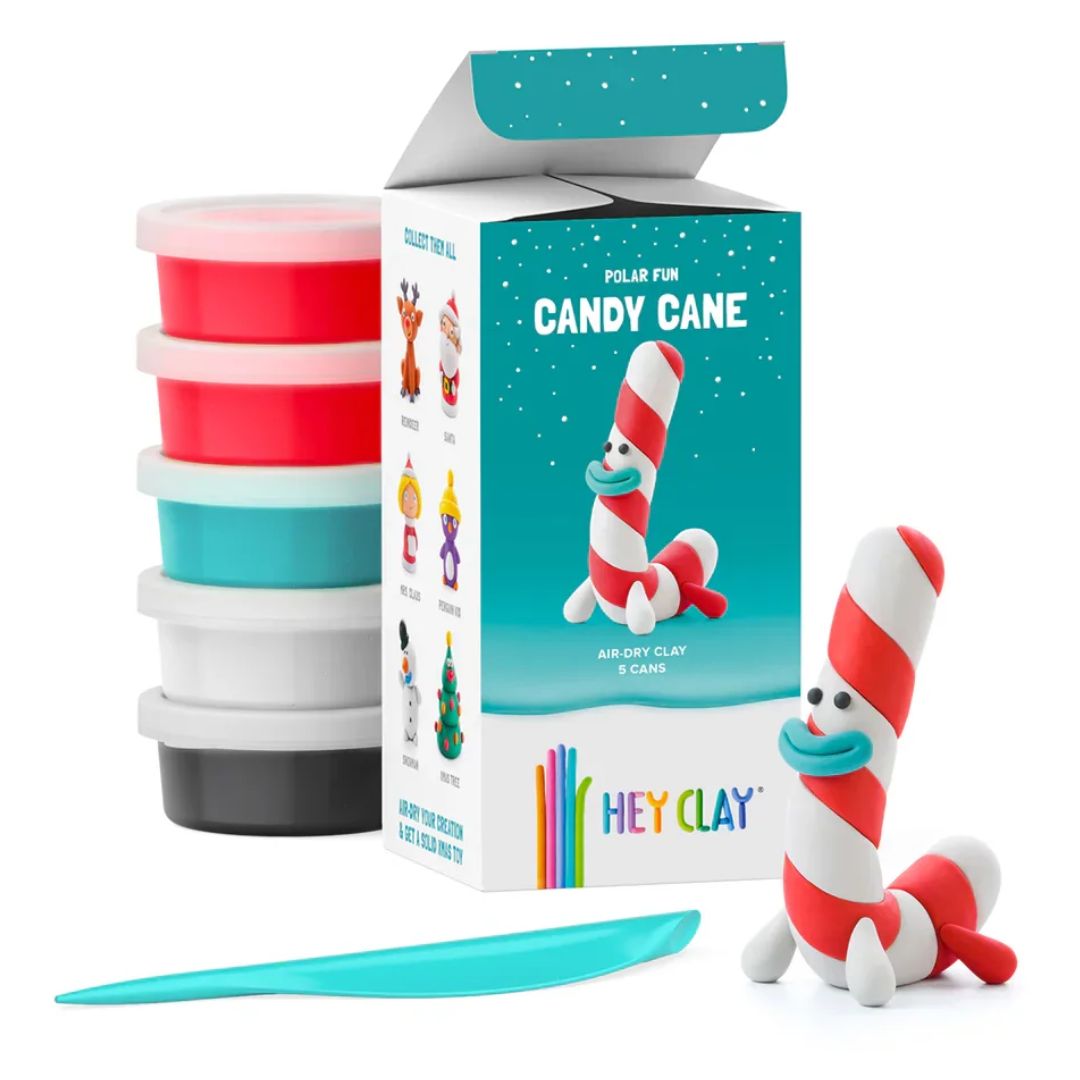 Hey Clay Winter Holidays - Candy Cane