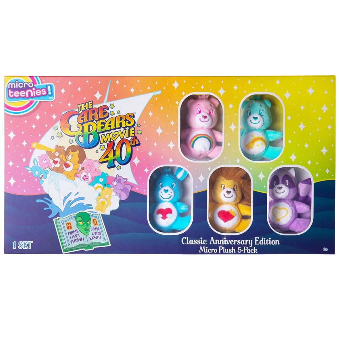 Micro Teenies Care Bears Classic Anniversary Edition Plush 5 Pack