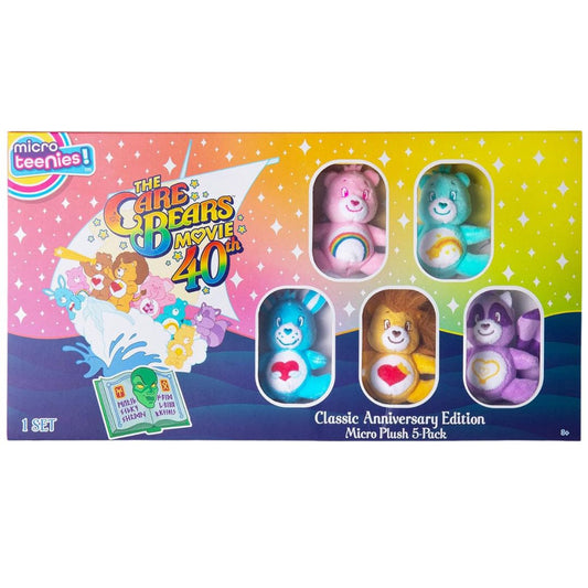 Micro Teenies Care Bears Classic Anniversary Edition Plush 5 Pack