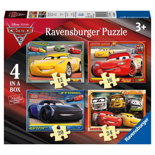 Ravensburger 4 Puzzles in a Box Cars 3