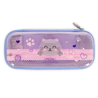Legami Rigid Transparent Pencil Case Kitty
