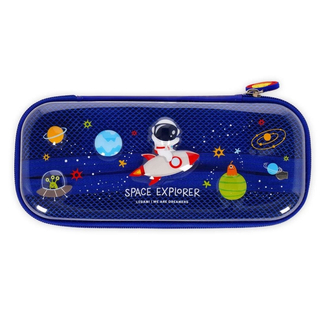 Legami Rigid Transparent Pencil Case Space