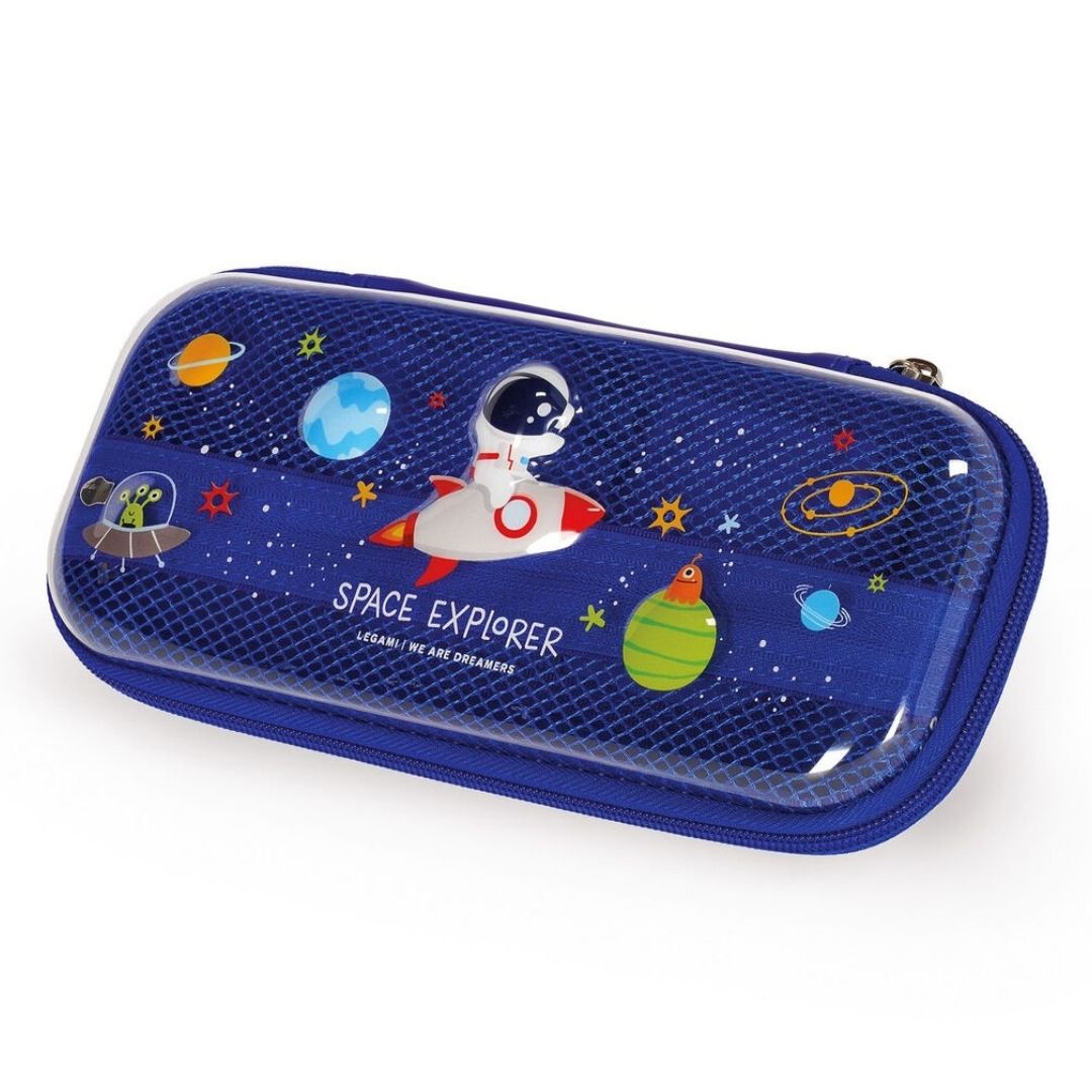 Legami Rigid Transparent Pencil Case Space