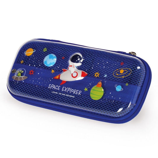 Legami Rigid Transparent Pencil Case Space