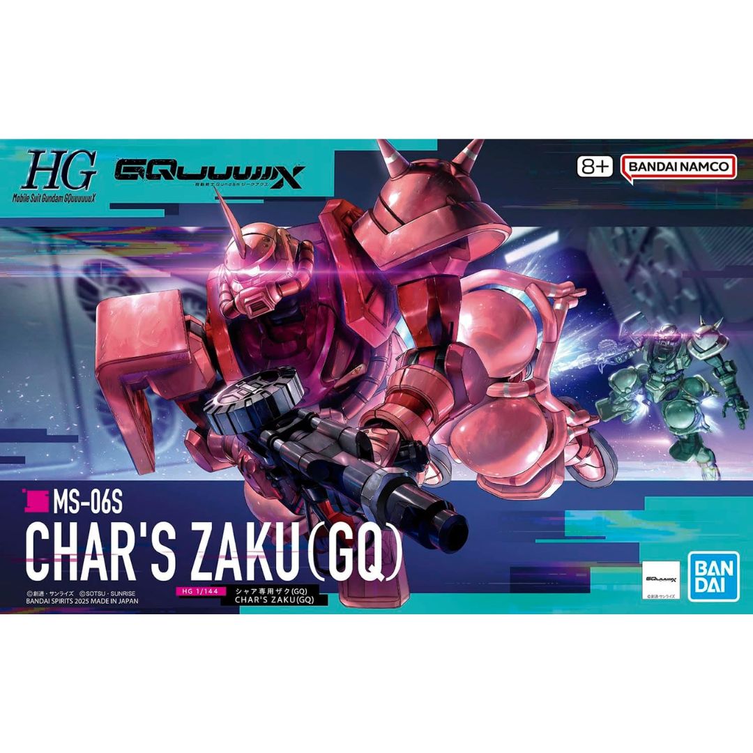 Gunpla HG 1/144 Gundam MS-06S Char's Zaku (GQ) Model Set