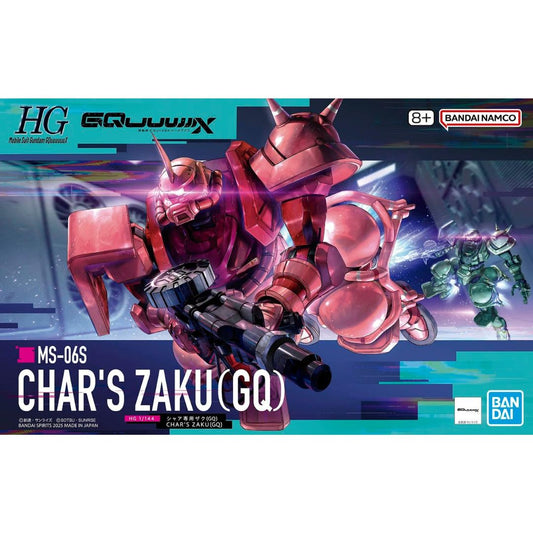 Gunpla HG 1/144 Gundam MS-06S Char's Zaku (GQ) Model Set