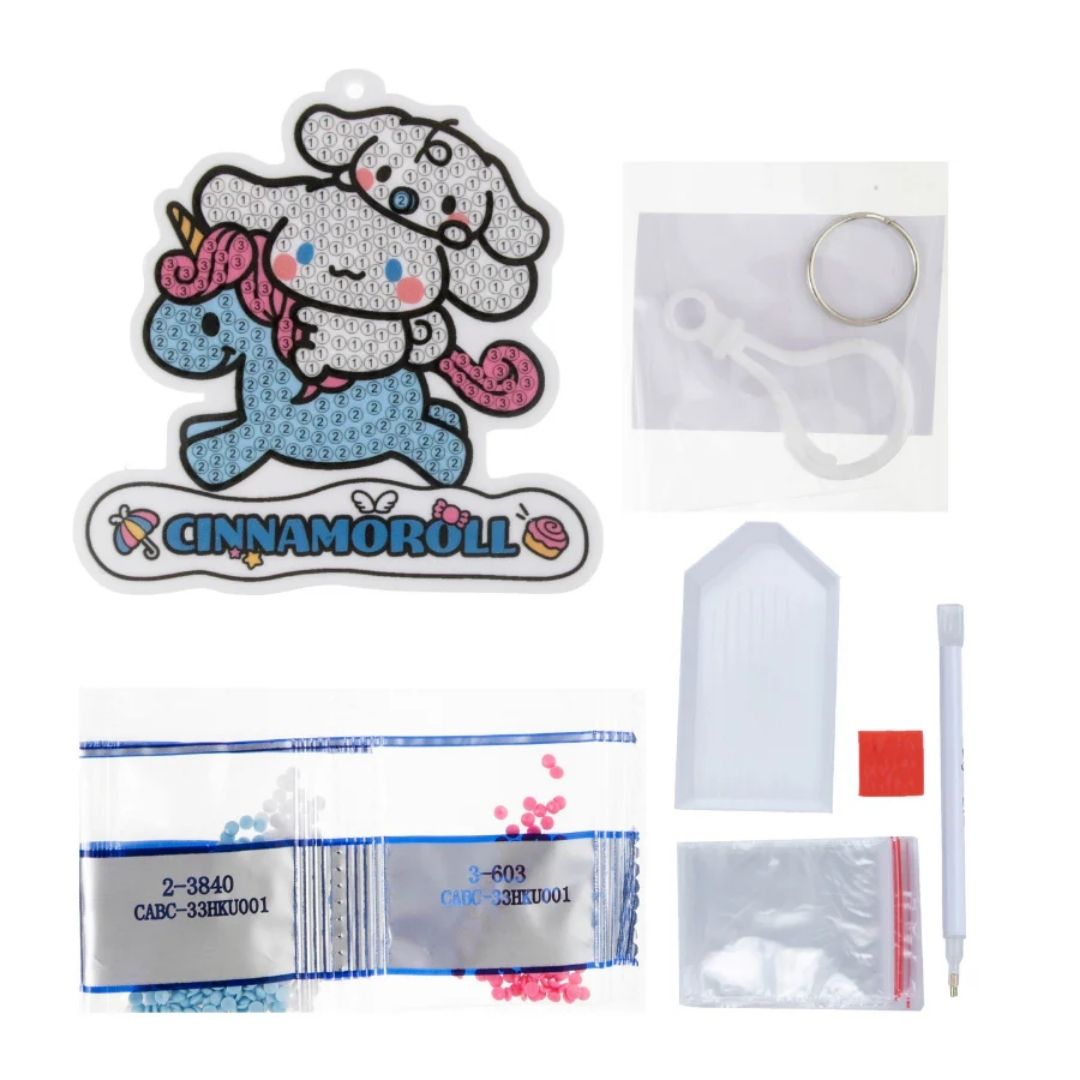 Crystal Art Bag Charms Hello Kiitty & Friends - Cinnamoroll