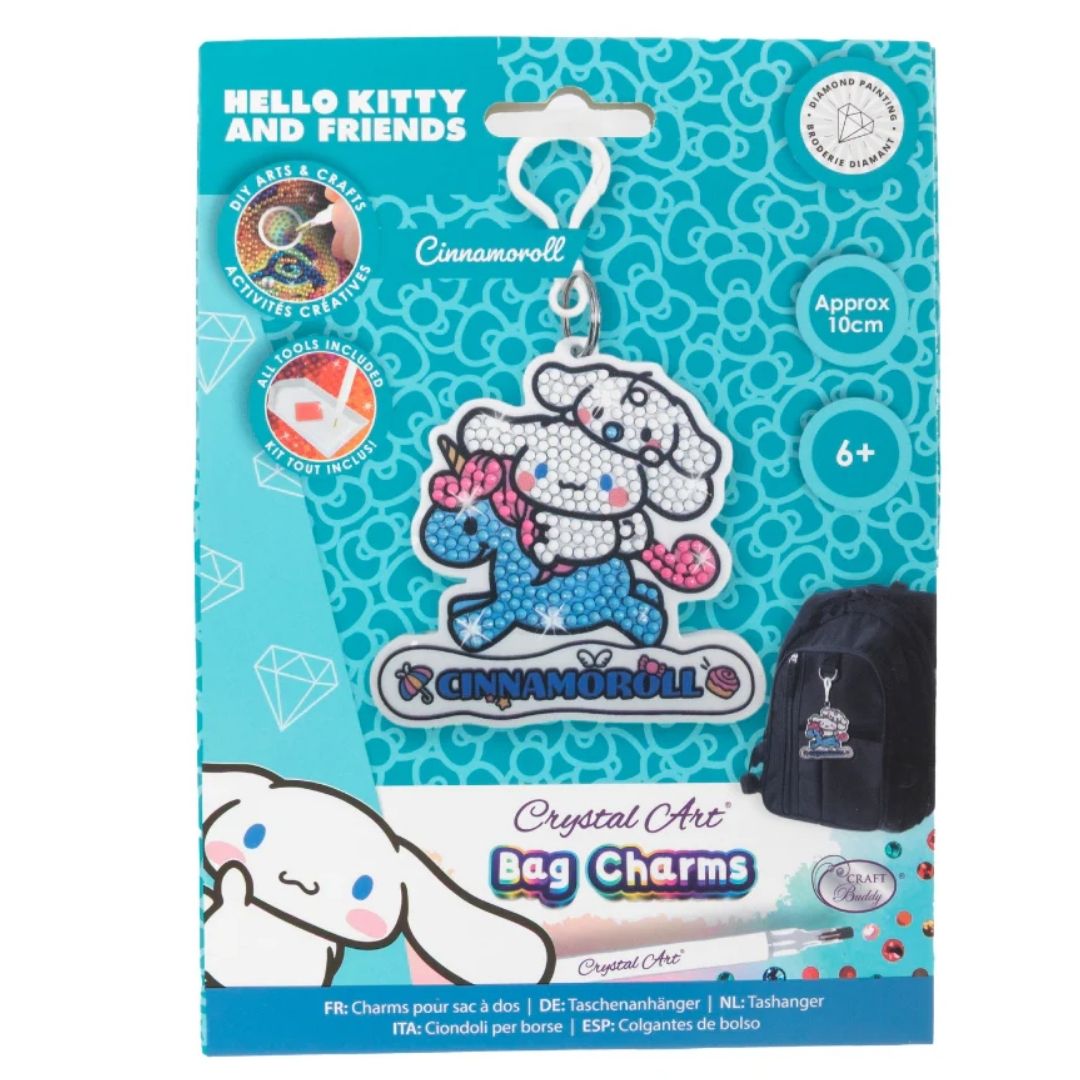 Crystal Art Bag Charms Hello Kiitty & Friends - Cinnamoroll