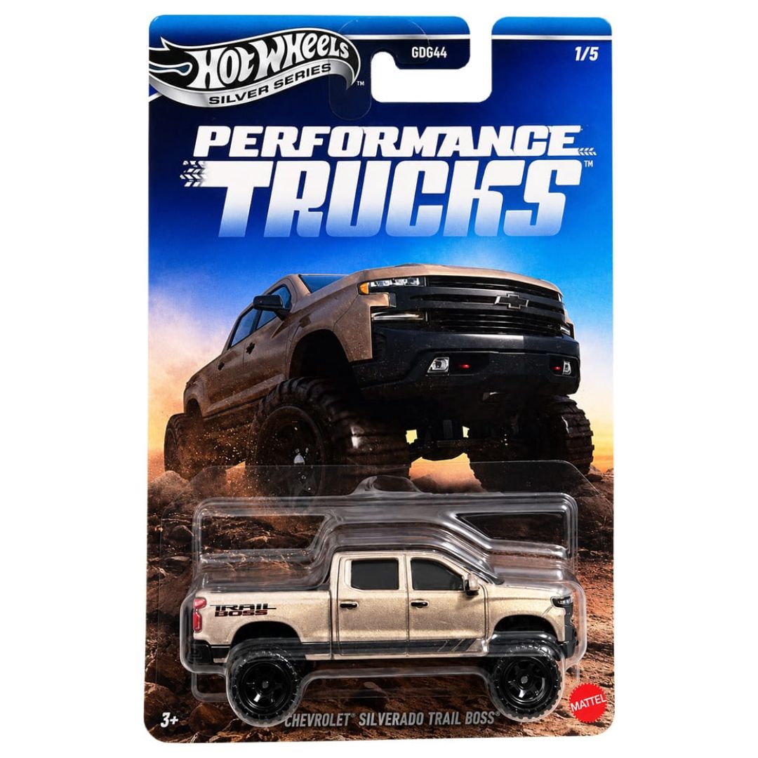 Hot Wheels Silver Series Performance Trucks 2019 Chevrolet Silverado Trail Boss LT