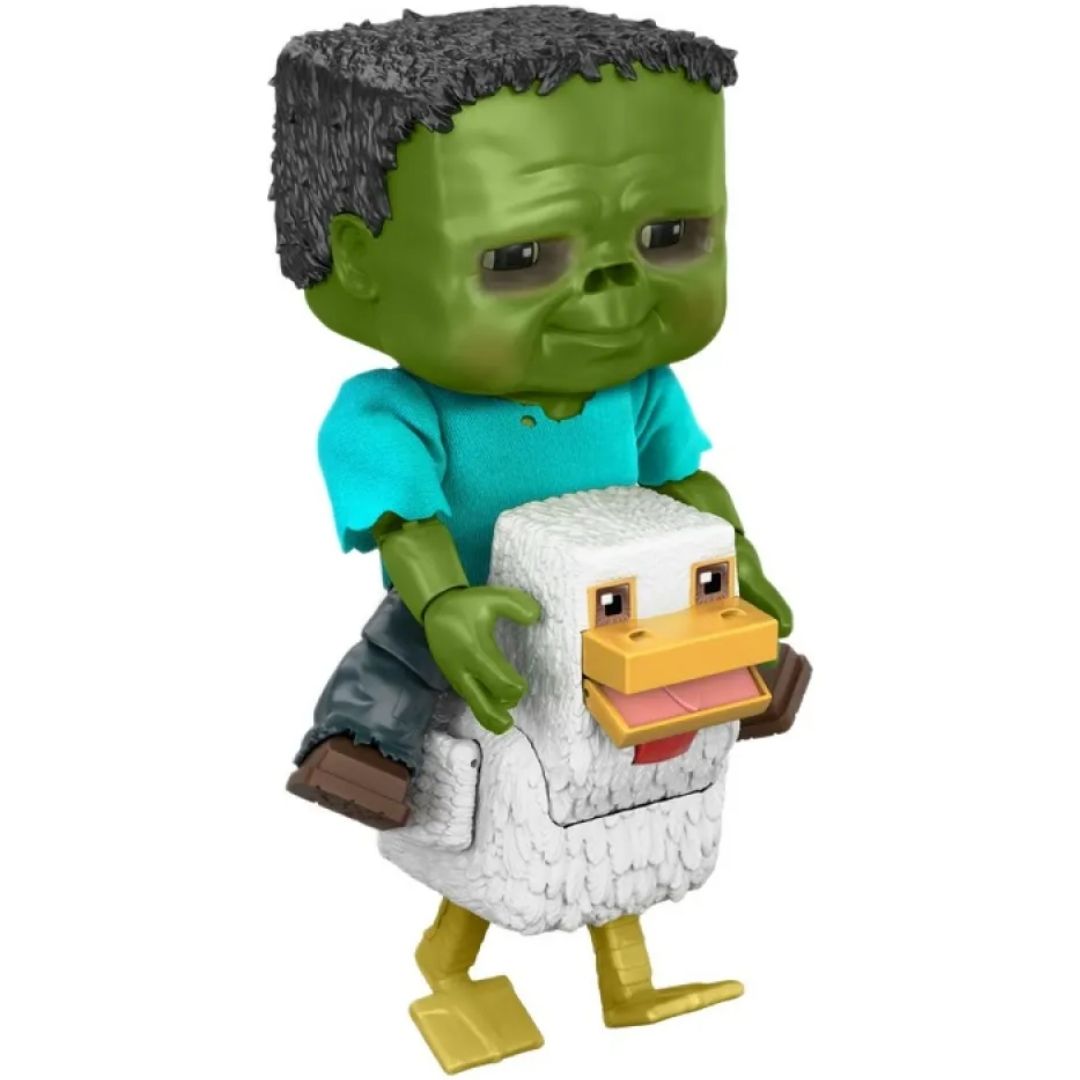Minecraft Movie 9 Inch Chicken Jockey Action Figure