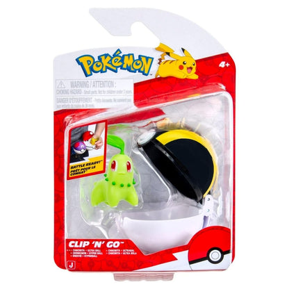 Pokemon Clip 'N' Go - Chikorita and Ultra Ball