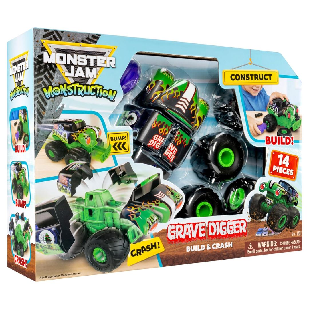 Monster Jam Monstruction Build and Crash Grave Digger