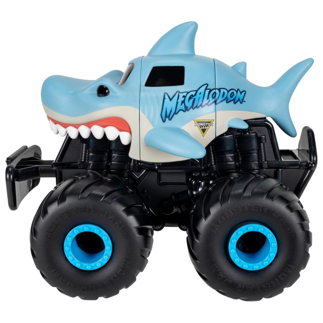 Monster Jam Monstruction Build and Crash Megalodon