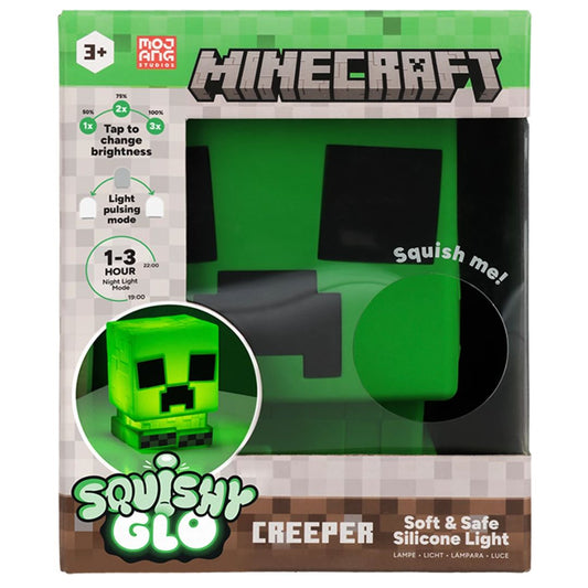 Minecraft Creeper SquishyGlo Silicone Desk Lamp
