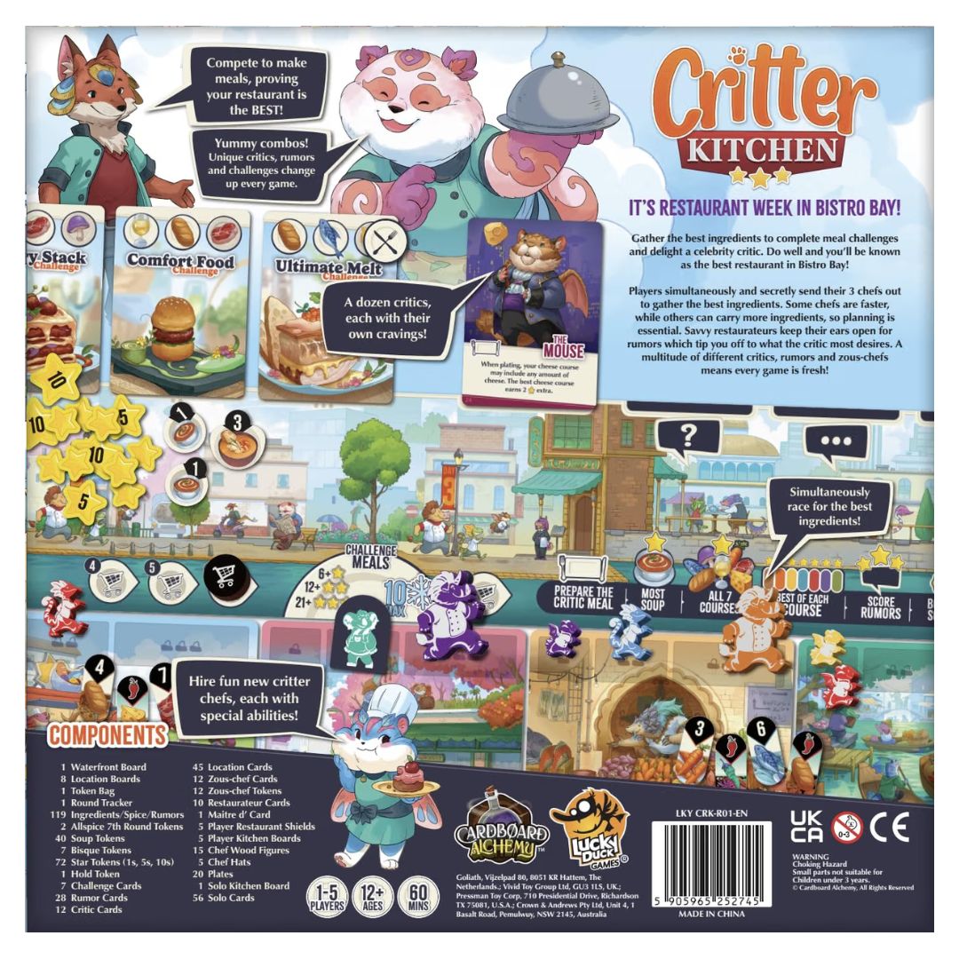 Critter Kitchen Strategy Board Game