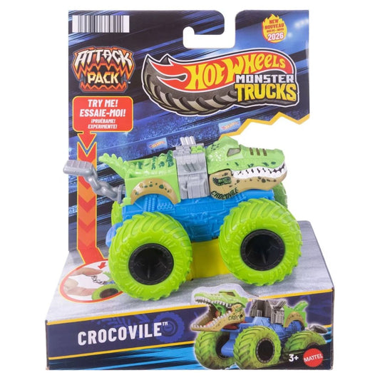 Hot Wheels Monster Trucks Attack Pack Crocovile