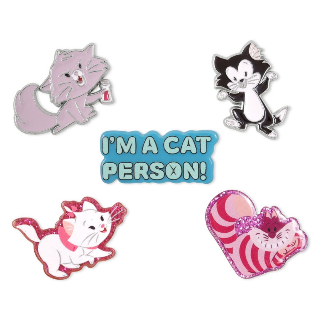 Disney Cats & Dogs Cats 5 Piece Pin Set