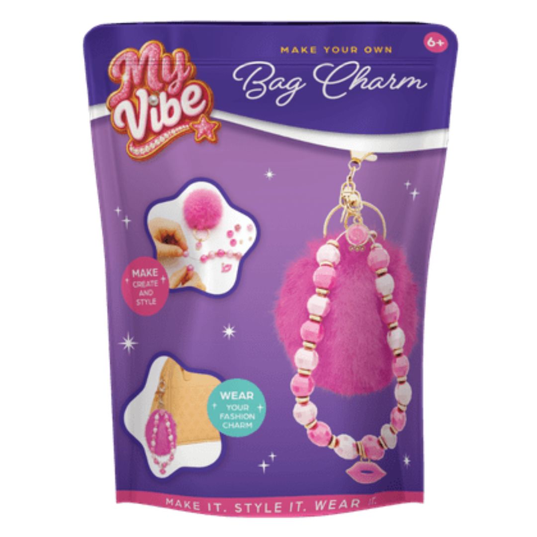 My Vibe Bag Charm - Pink Pop