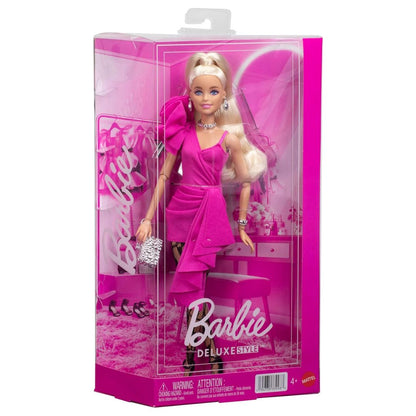 Barbie Deluxe Style #15 Doll Hot Pink Dress