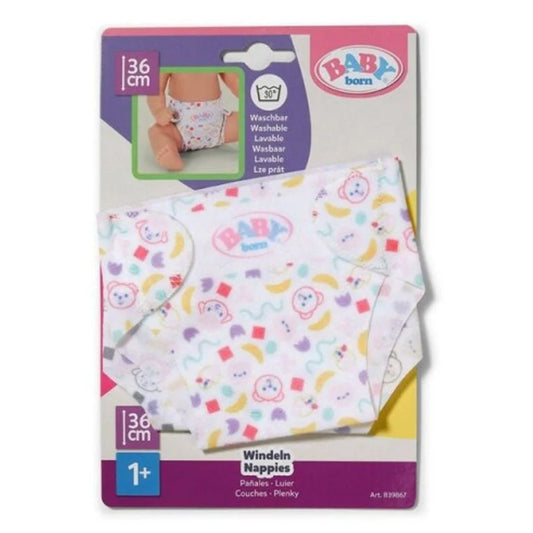 Baby Born Doll Nappies 2 Pack