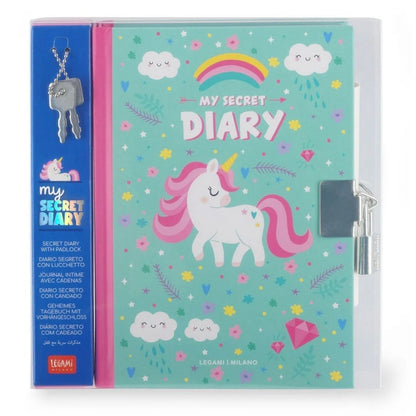 Legami Secret Diary With Lock & Key Unicorn