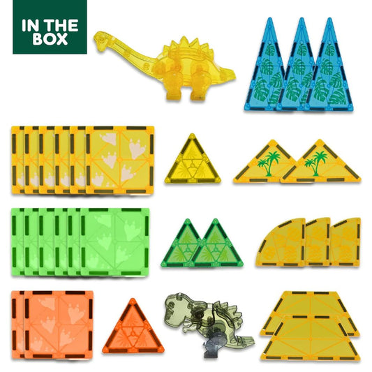 Magnetics Magnetic Tiles Dinosaur Expansion Set