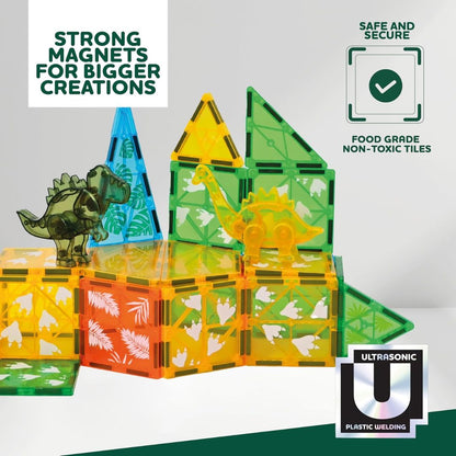 Magnetics Magnetic Tiles Dinosaur Expansion Set