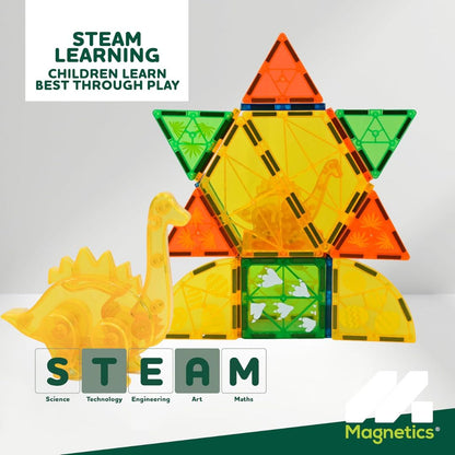 Magnetics Magnetic Tiles Dinosaur Expansion Set