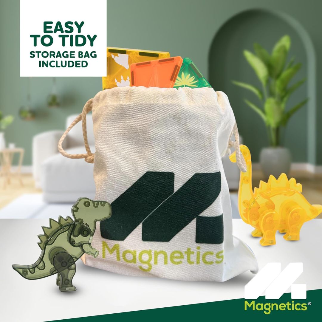 Magnetics Magnetic Tiles Dinosaur Expansion Set